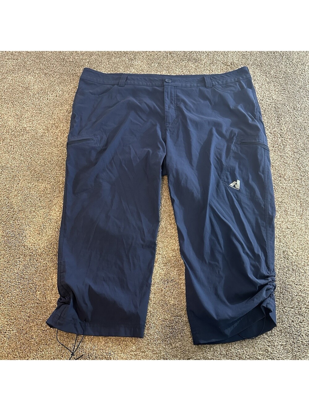 Eddie Bauer Women’s Plus First Ascent Capris Size 22 W Blue Corpcore Hiking